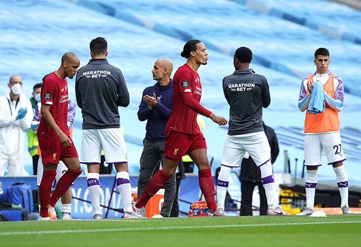 Футболисты «Манчестер Сити» устроили «Ливерпулю» чемпионский коридор, а затем разгромили со счётом – 4:0