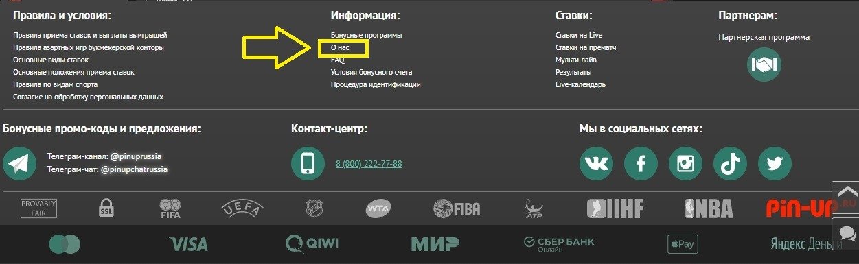 sluzhba podderzhki Pin ru ru kontakty support