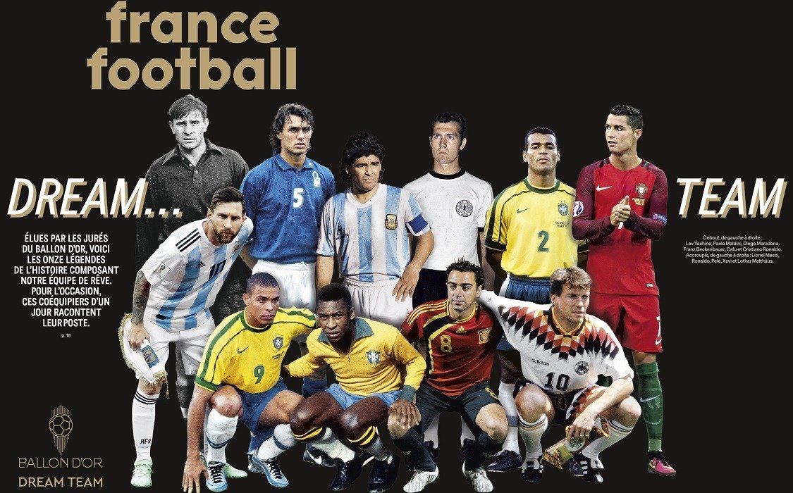 Журнал France Football представил «Команду мечты»