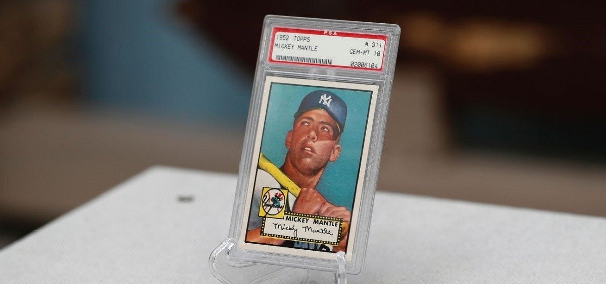 Бейсбольная карточка с изображением Микки Мантла продана на аукционе за рекордные 5,2 млн. долларов