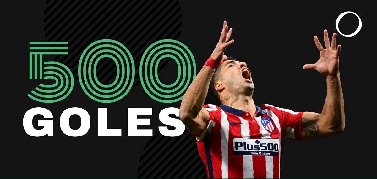 Нападающий «Атлетико» Луис Суарес достиг отметки в 500 забитых мячей за карьеру