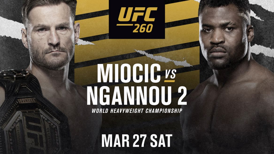 UFC 260: Миочич vs. Нганну: коэффициенты, ставки и превью на турнир 28 марта