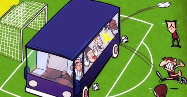 Тактика «автобус» в футболе: суть, реальные примеры, использование в ставках