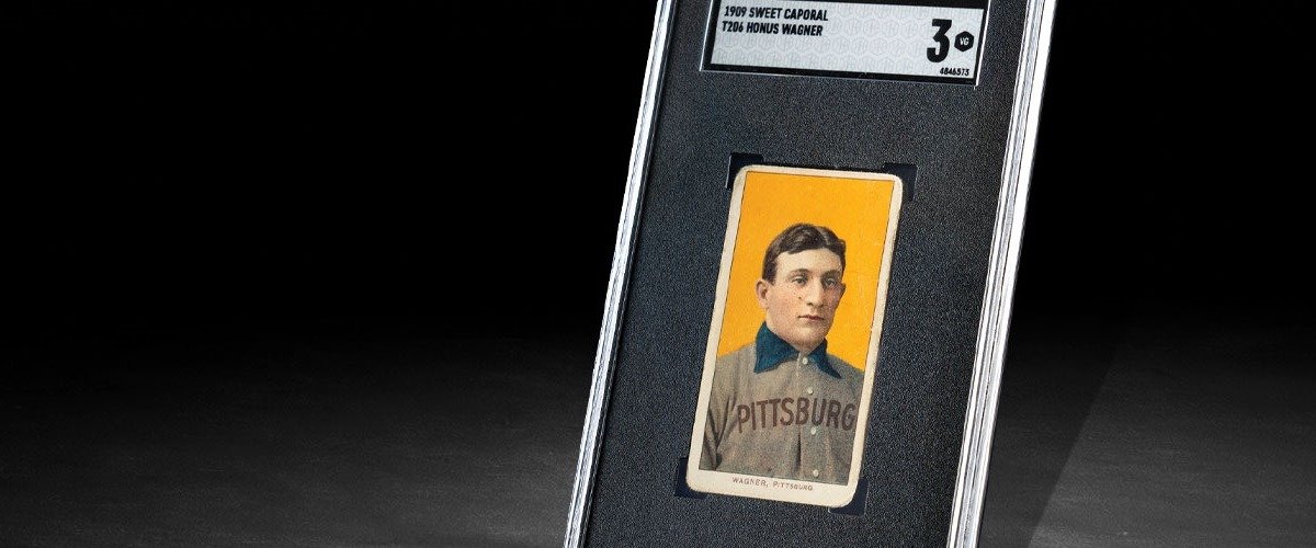 Бейсбольная карточка с изображением Хонуса Вагнера продана с аукциона за рекордные 6,6 млн. долларов
