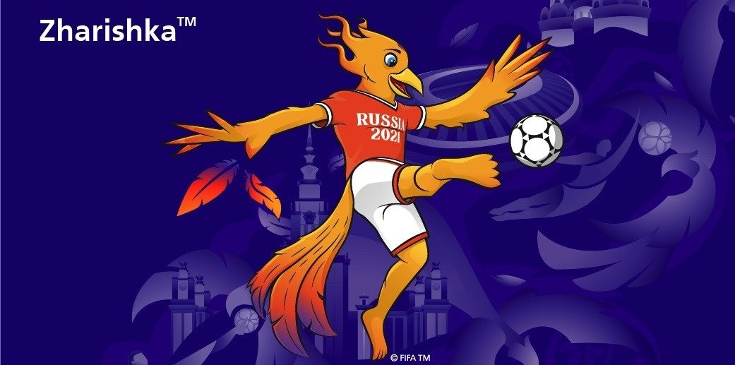 Жаришка – официальный талисман ЧМ-2021 по пляжному футболу. Турнир пройдёт в Москве