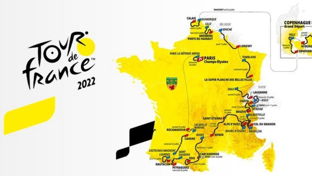 Представлены маршрут и распивание веломногодневки «Тур де Франс» 2022