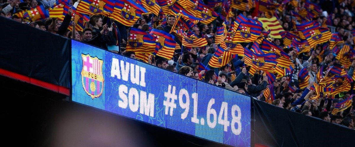 «Барселона» продолжает бить рекорды посещаемости женского футбола, не забывая и про соперниц