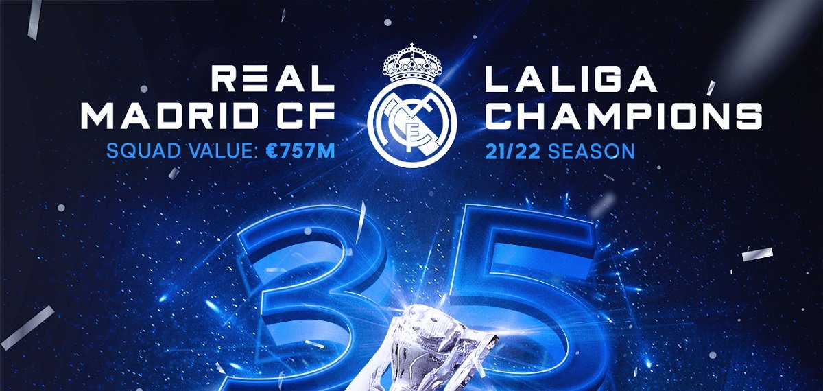 35-й титул: мадридский «Реал» досрочно стал победителем Ла Лиги сезона-2021/22