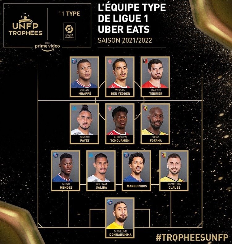 ligue 1 2022 team of the year