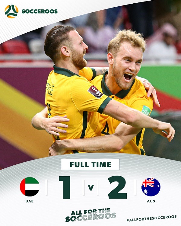 australia oae win score