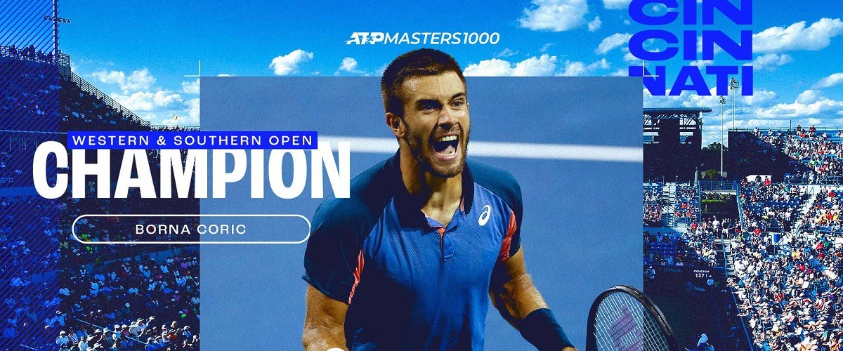 Хорват Борна Чорич добыл историческую победу на «Мастерс» в Цинциннати и взлетел на 123 позиции в рейтинге ATP