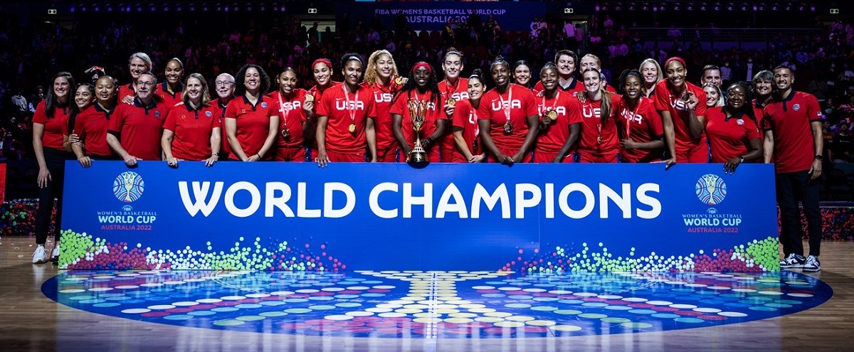 Женская сборная США в четвёртый раз подряд выиграла Чемпионат мира по баскетболу
