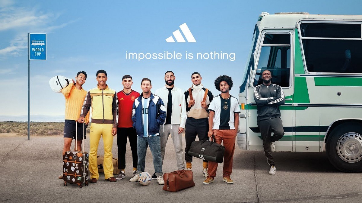 Adidas к ЧМ-2022 выпустил новый красочный ролик с участием звёзд футбола. Видео