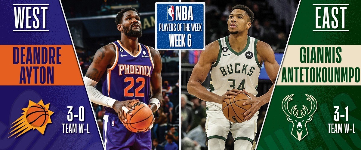 Названы лучшие игроки шестой недели НБА сезона-2022/23