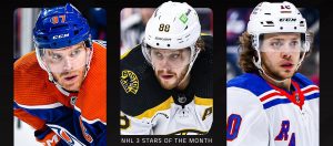 nhl 3 stars of oct 2022 cover