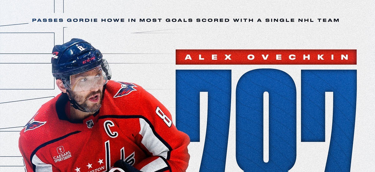 Александр Овечкин переписал на себя рекорд НХЛ по голам за один клуб