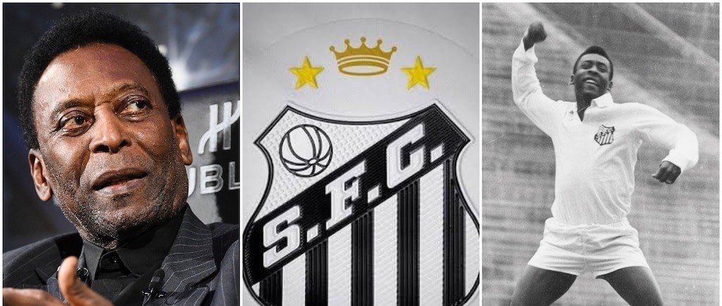 Бразильский «Сантос» добавил на клубную эмблему золотую корону в честь Пеле