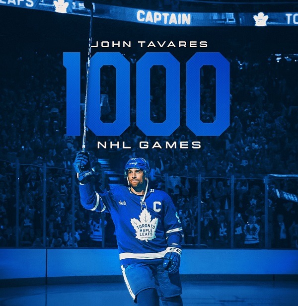 John Tavares nhl 1000 game