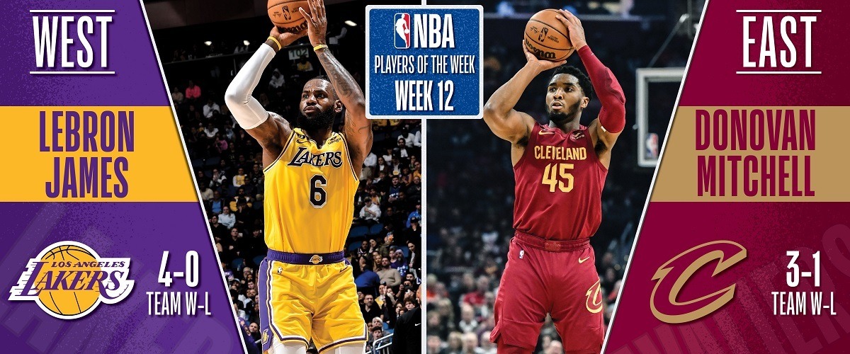 Названы лучшие баскетболисты двенадцатой игровой недели НБА сезона-2022/23