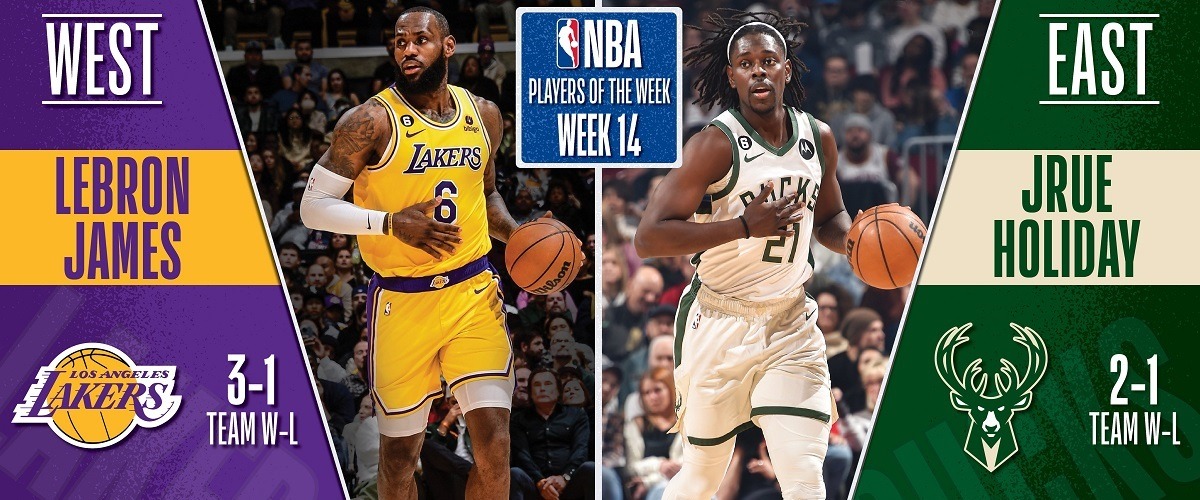 Представлены лучшие баскетболисты четырнадцатой игровой недели НБА сезона-2022/23