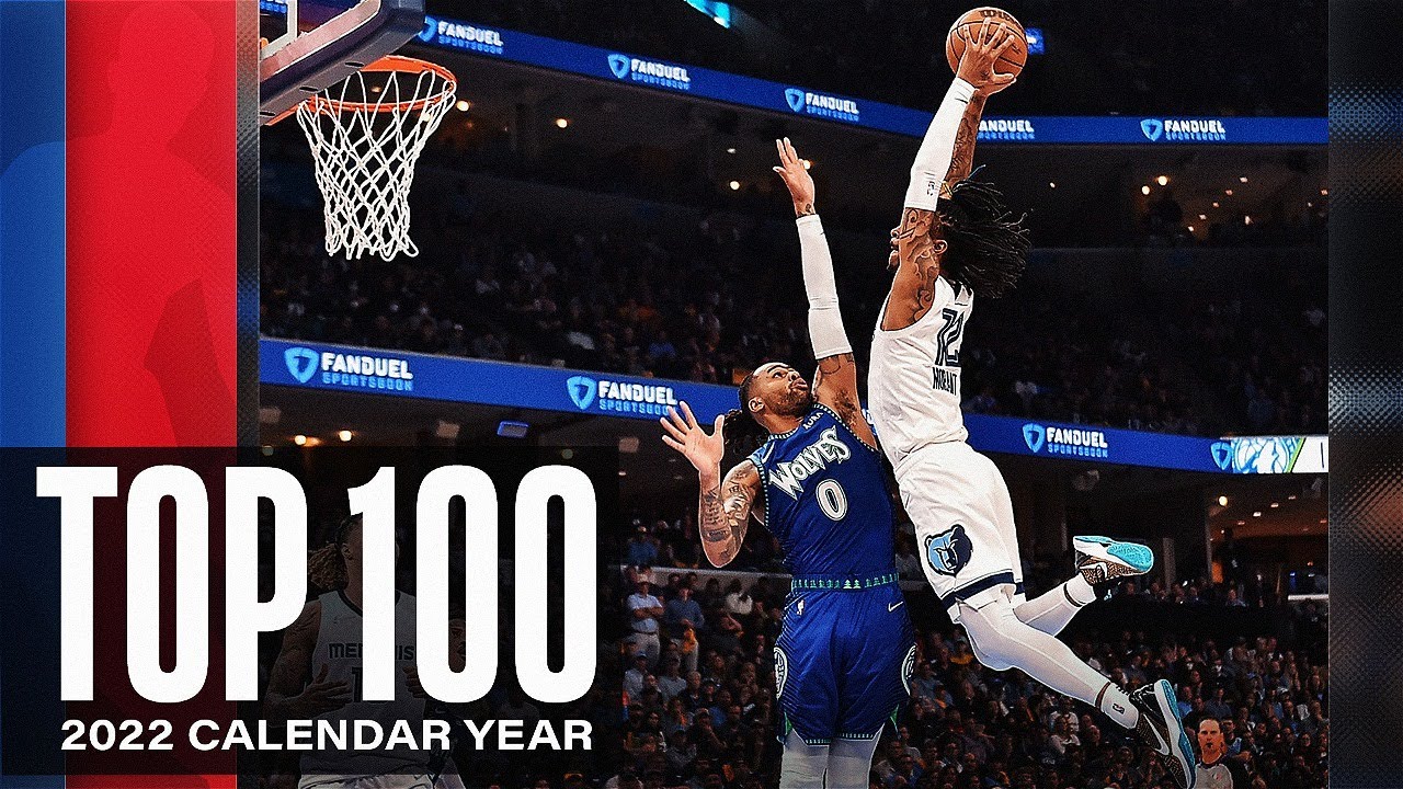 100 лучших данков НБА в 2022 календарном году. Видео