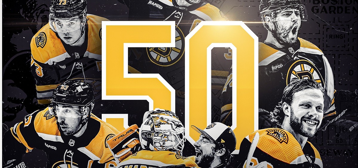 «Бостон» быстрее всех в истории НХЛ достиг отметки в 50 побед за сезон и стал первым участником плей-офф 2022/23