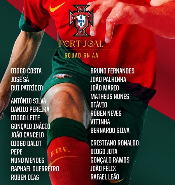 portugal squad march 2023