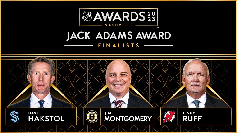 Объявлена тройка претендентов на приз имени Джека Адамса по итогам регулярного сезона НХЛ 2022/23