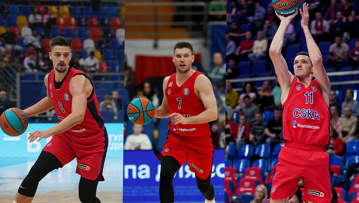 Баскетбольный ЦСКА продлил контракты с тремя игроками главной команды