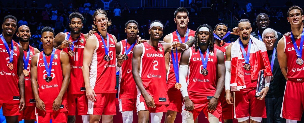Сборная Канады впервые в истории стала призёром Чемпионата мира по баскетболу