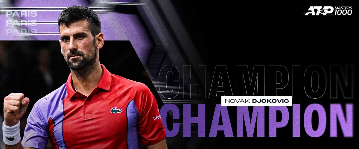 Новак Джокович расправился с Григором Димитровым в финале турнира в Париже и выиграл 40-й «Мастерс» в карьере