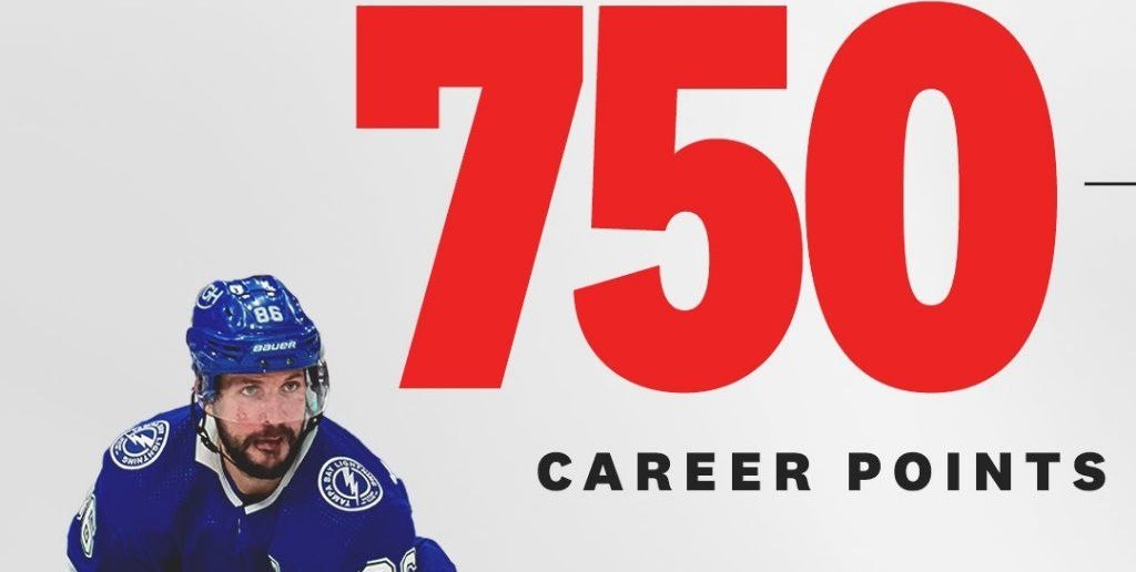 Никита Кучеров достиг отметки в 750 очков в НХЛ и возглавил гонку бомбардиров сезона-2023/24
