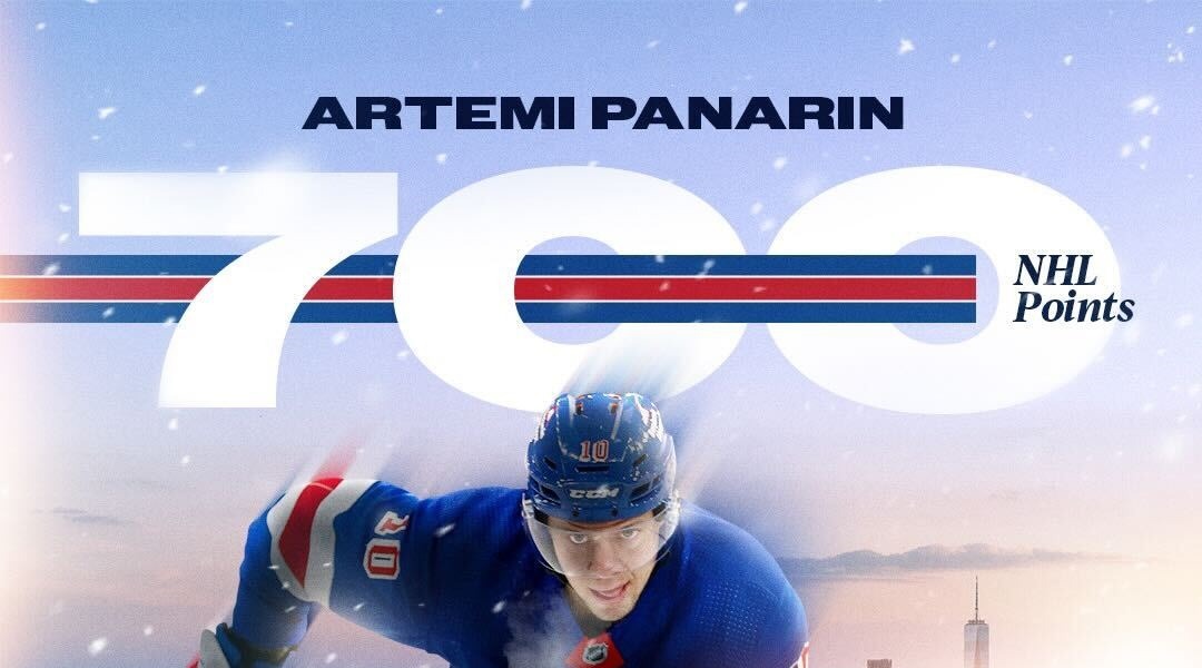 Артемий Панарин набрал 700-е очко в регулярных чемпионатах НХЛ