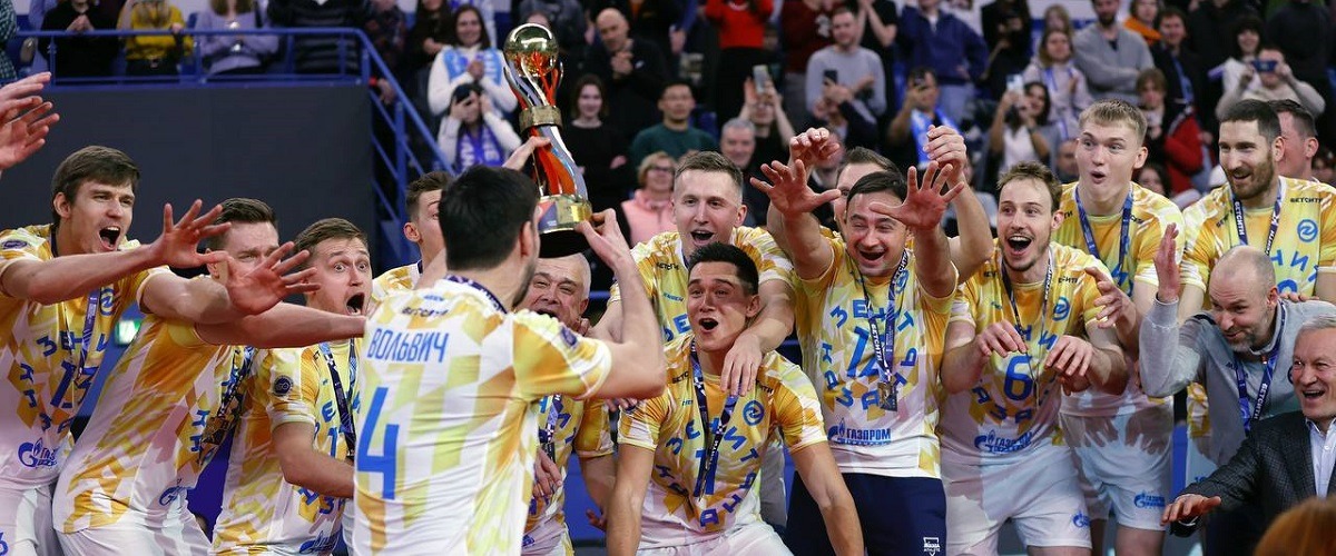 «Зенит-Казань» в третий раз кряду выиграл Кубок России по волейболу среди мужских команд