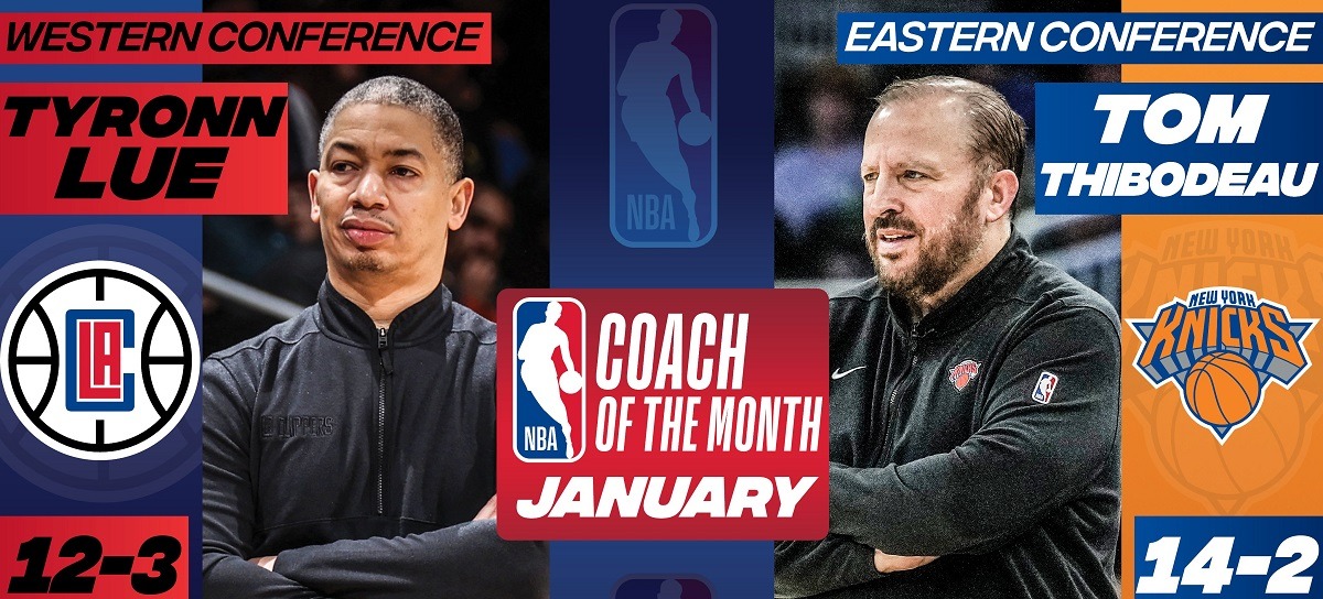 НБА определила лучших главных тренеров Лиги по итогам января-2024
