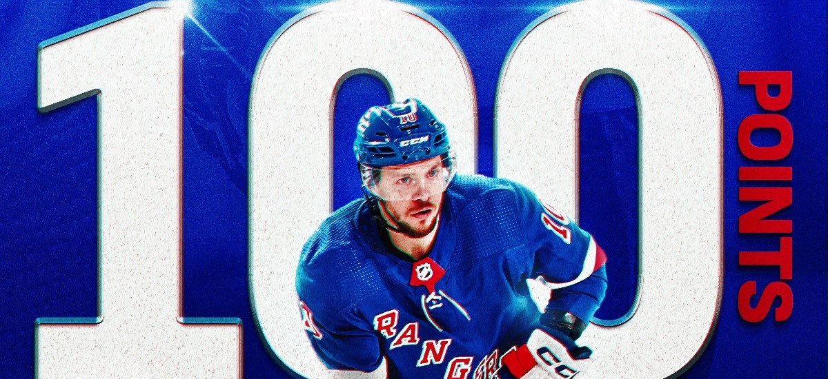 Артемий Панарин впервые в карьере набрал 100 очков в регулярном сезоне НХЛ