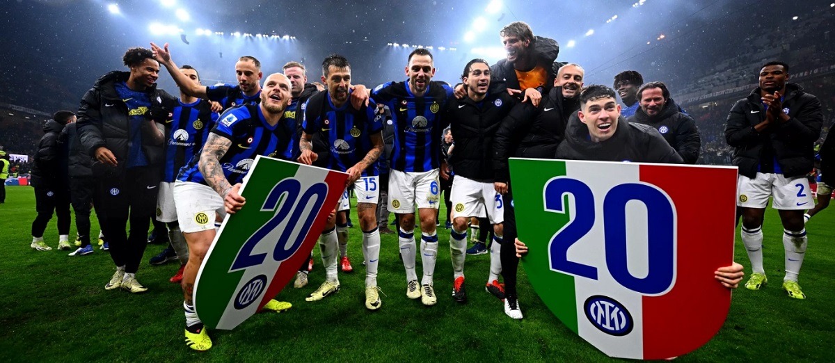 Миланский «Интер» досрочно стал чемпионом Италии по футболу в сезоне-2023/24