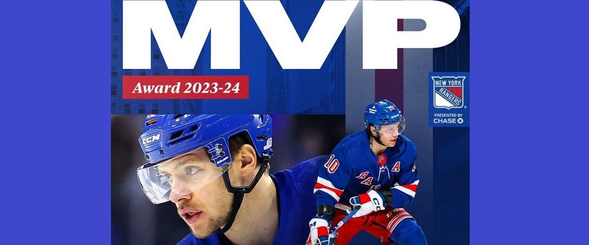 «Нью-Йорк Рейнджерс» признал Артемия Панарина самым ценным игроком команды в регулярном сезоне НХЛ 2023/24