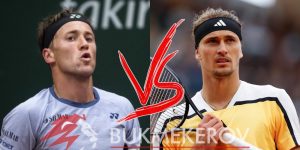 Kasper Ruud Aleksandr Zverev prognoz i stavki na tennis 7 iyunya 2024 goda ATP Rolan Garros