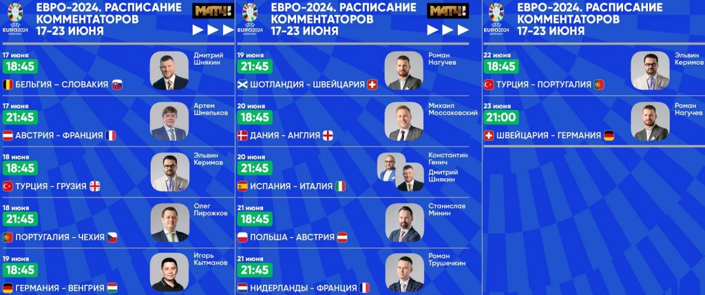 euro week 1 kommentatory