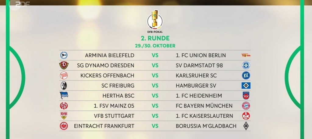 dfb cup 2024 25 second round 2