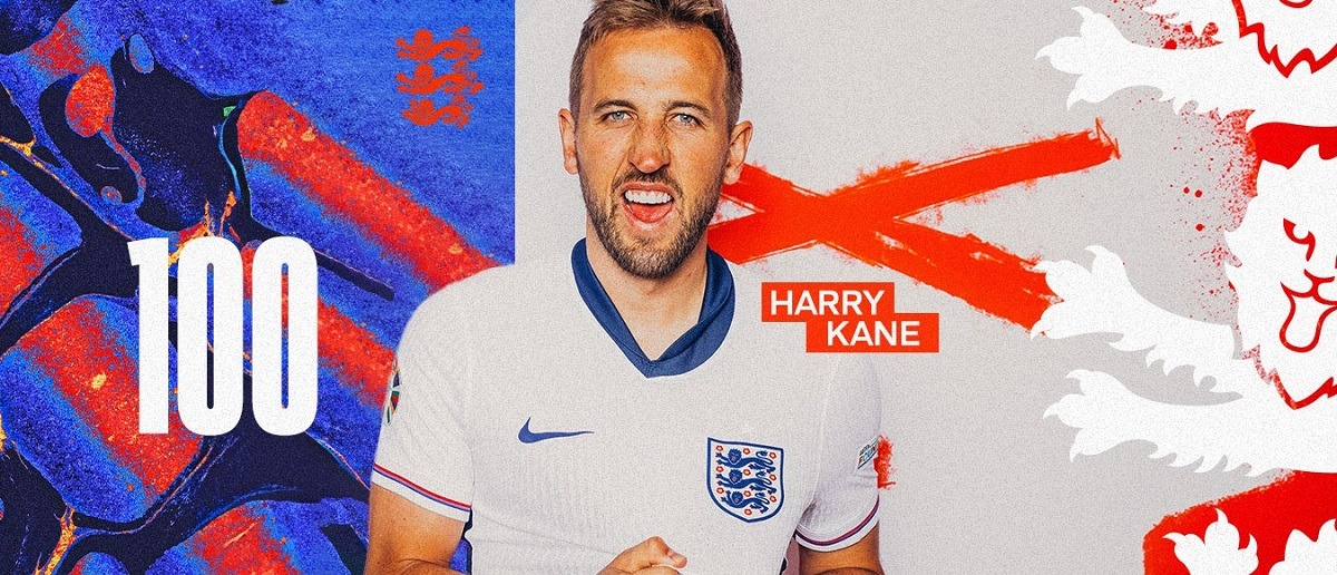 harry kane 100 england caps