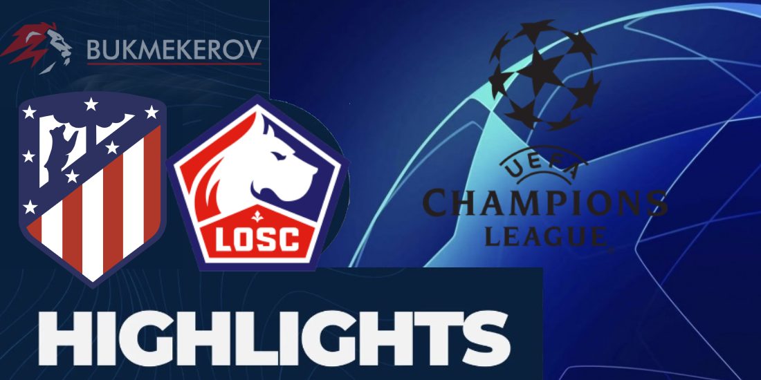 Atletiko Madrid Lill Obzor matcha. Video golov. Highlights. 23.10.2024 futbol Liga CHempionov LCH