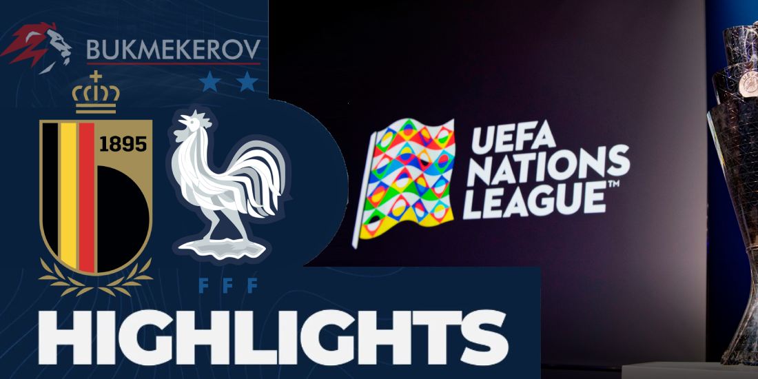 Belgiya Frantsiya Obzor matcha. Video golov. Highlights. 14.10.2024 futbol Liga natsij UEFA