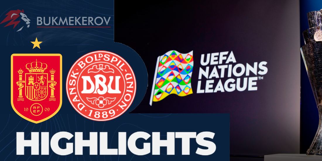 Ispaniya Daniya Obzor matcha. Video golov. Highlights. 12.10.2024 futbol Liga natsij UEFA LNU