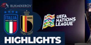 Italiya Belgiya Obzor matcha. Video golov. Highlights. 10.10.2024 futbol Liga natsij UEFA LNU