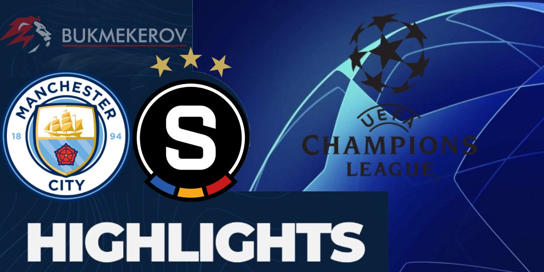 Manchester Siti Sparta Praga Obzor matcha. Video golov. Highlights. 23.10.2024 futbol Liga CHempionov LCH