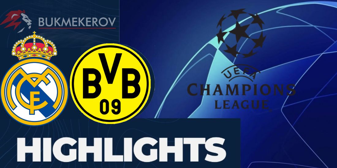 Real Madrid Borussiya Dortmund Obzor matcha. Video golov. Highlights. 22.10.2024 futbol Liga CHempionov LCH