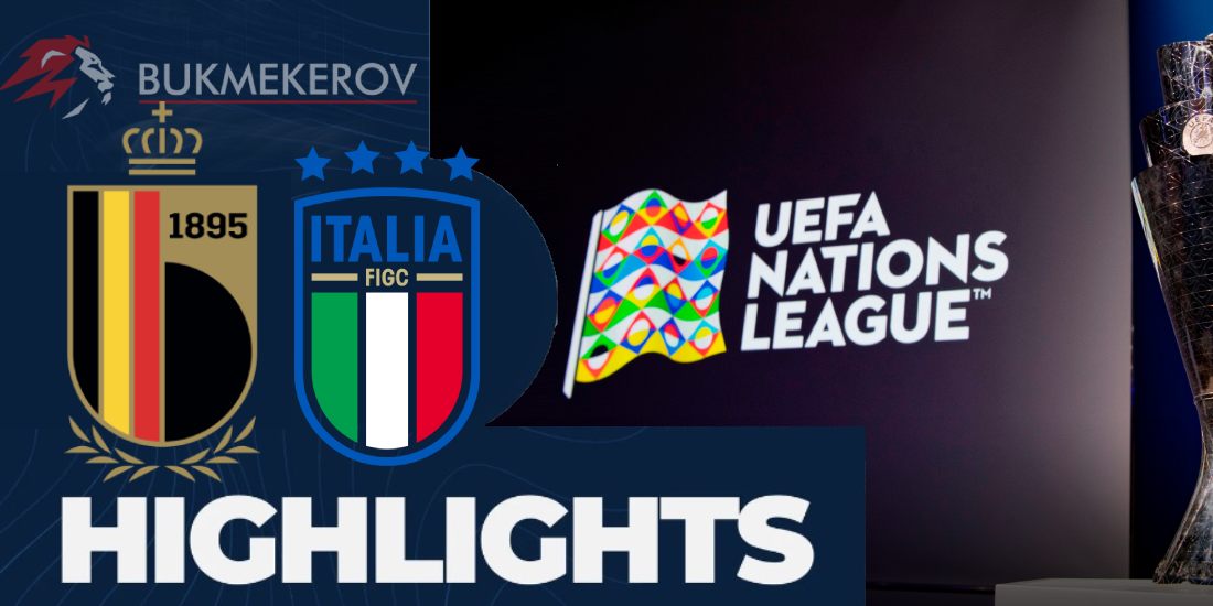 Belgiya Italiya Obzor matcha. Video golov. Highlights. 14.11.2024 futbol Liga natsij UEFA LNU