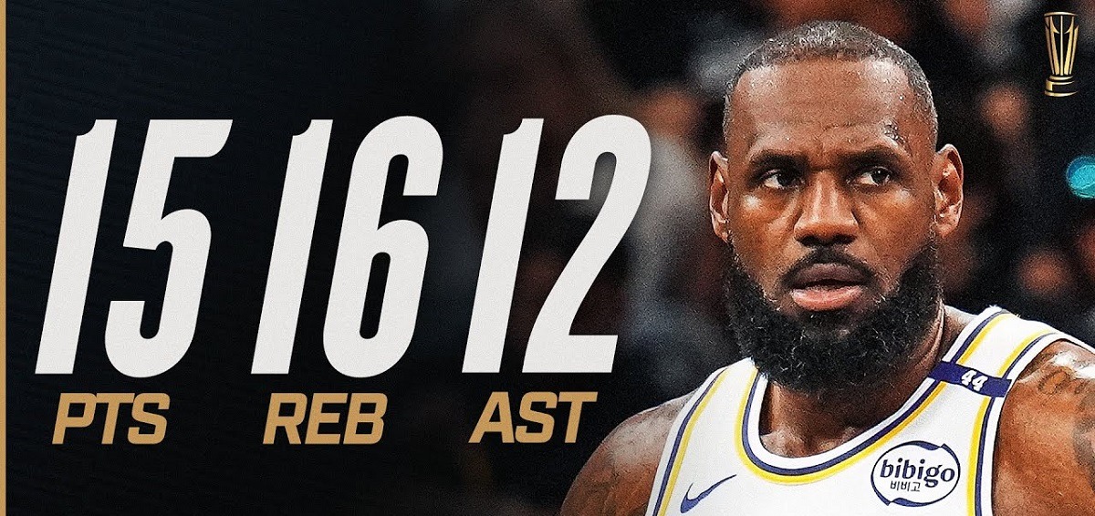 lebron first ever triple in four games a row